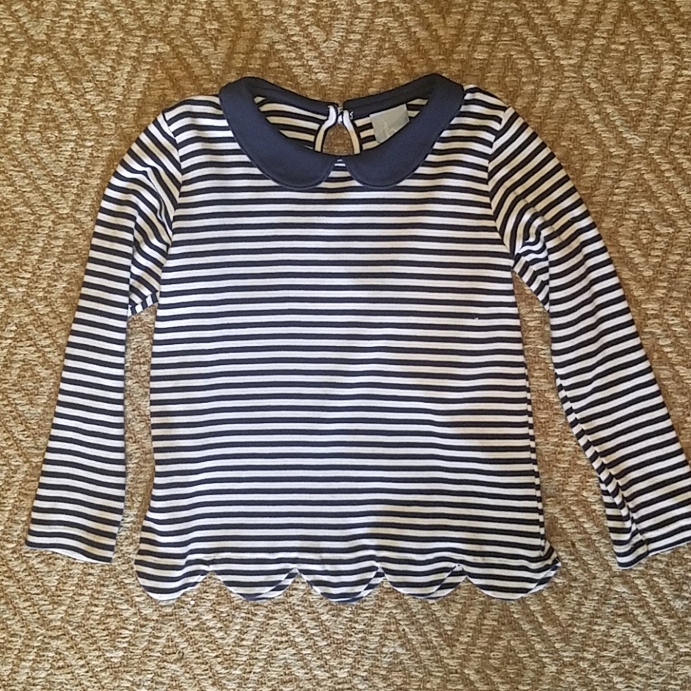 Bella Bliss Long Sleeve Peter Pan Top